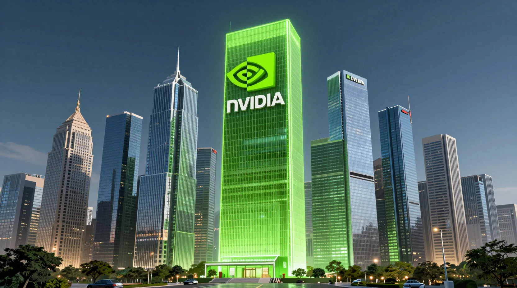 Visual representation of the tech giants market cap competition