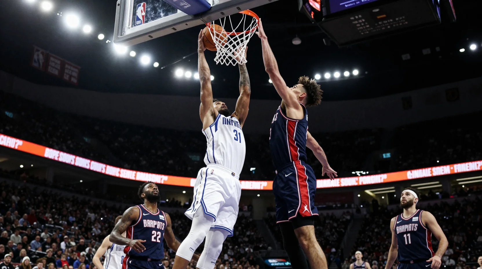 Visual representation of the NBA matchup between Spurs and Rockets