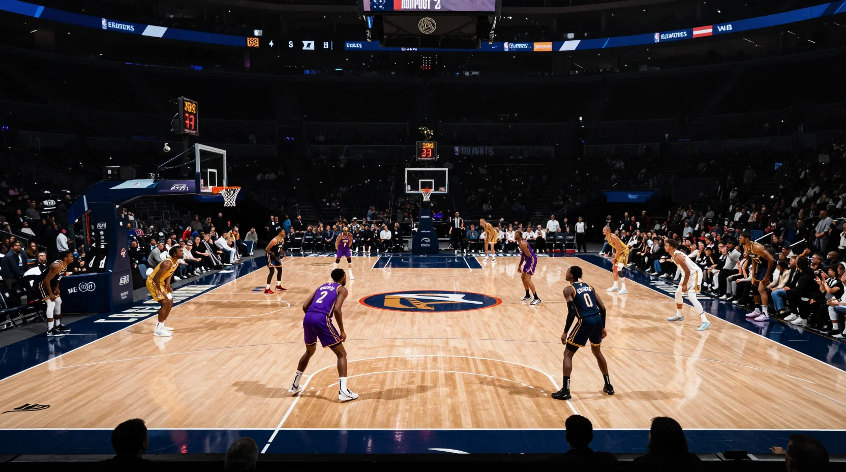 Visual representation of the Lakers vs Nuggets NBA matchup