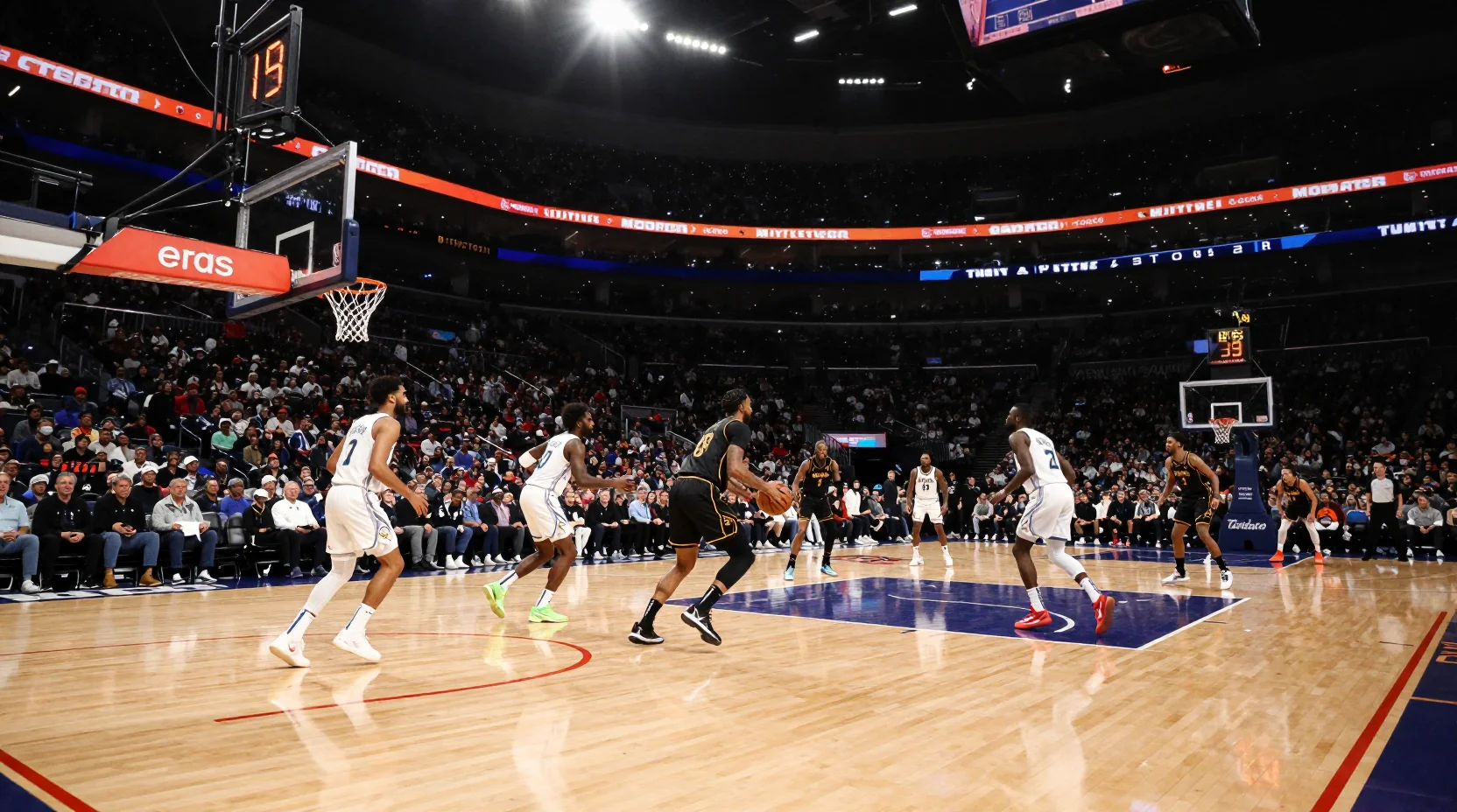 Visual representation of the NBA matchup between Toronto Raptors and Golden State Warriors