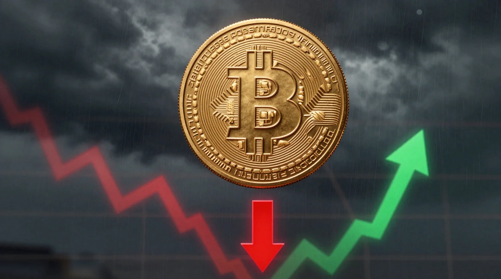 Visual representation of Bitcoin price dynamics and market volatility