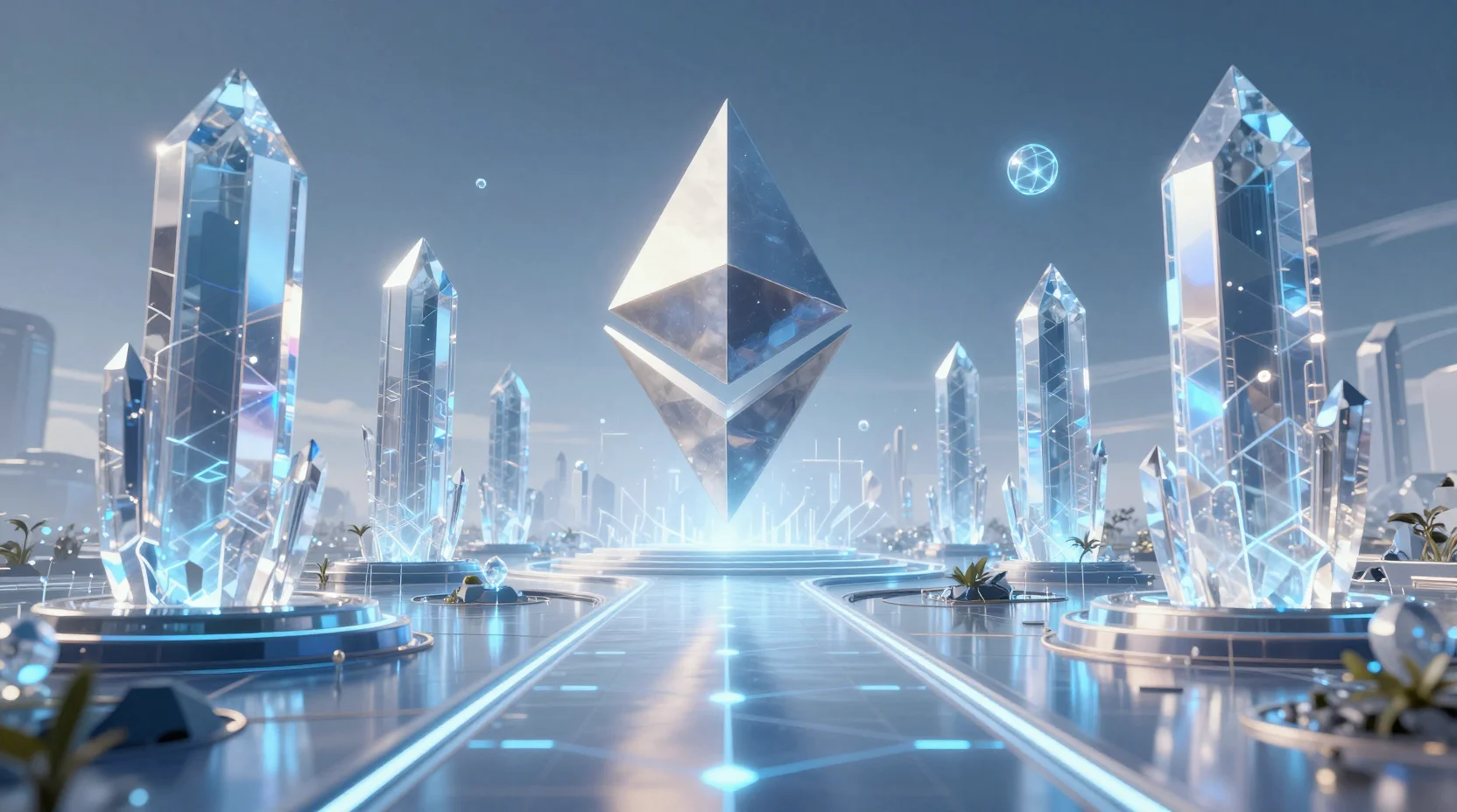 Visual representation of MegaETH Layer 2 network and blockchain scaling