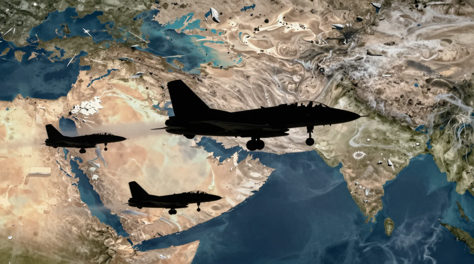 Visual representation of Israel-Iran military tensions