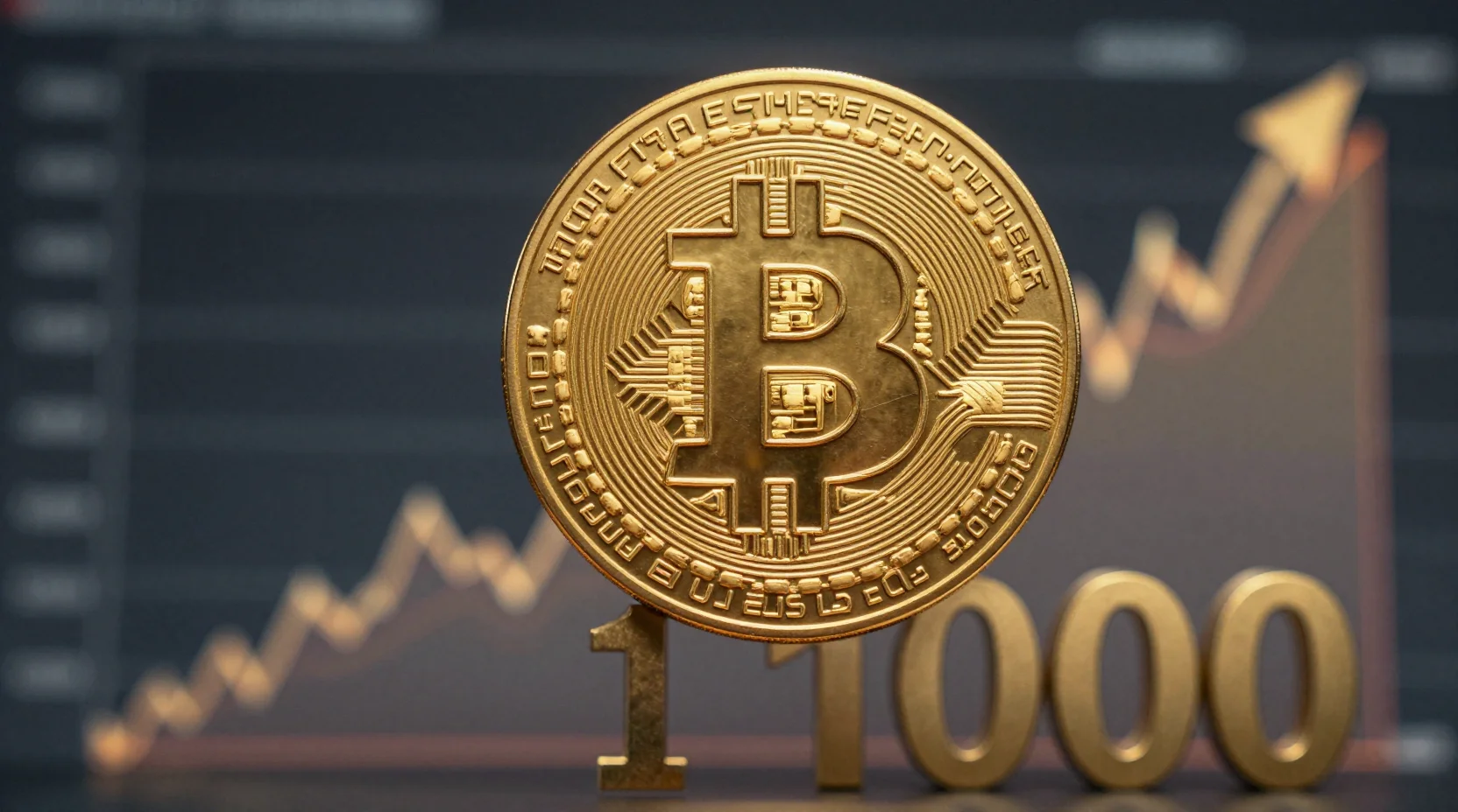 Visual representation of Bitcoin approaching the $100,000 milestone