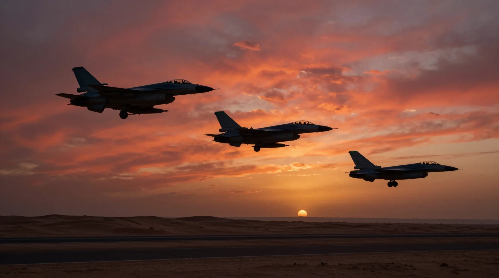 Visual representation of US-Iran military tensions