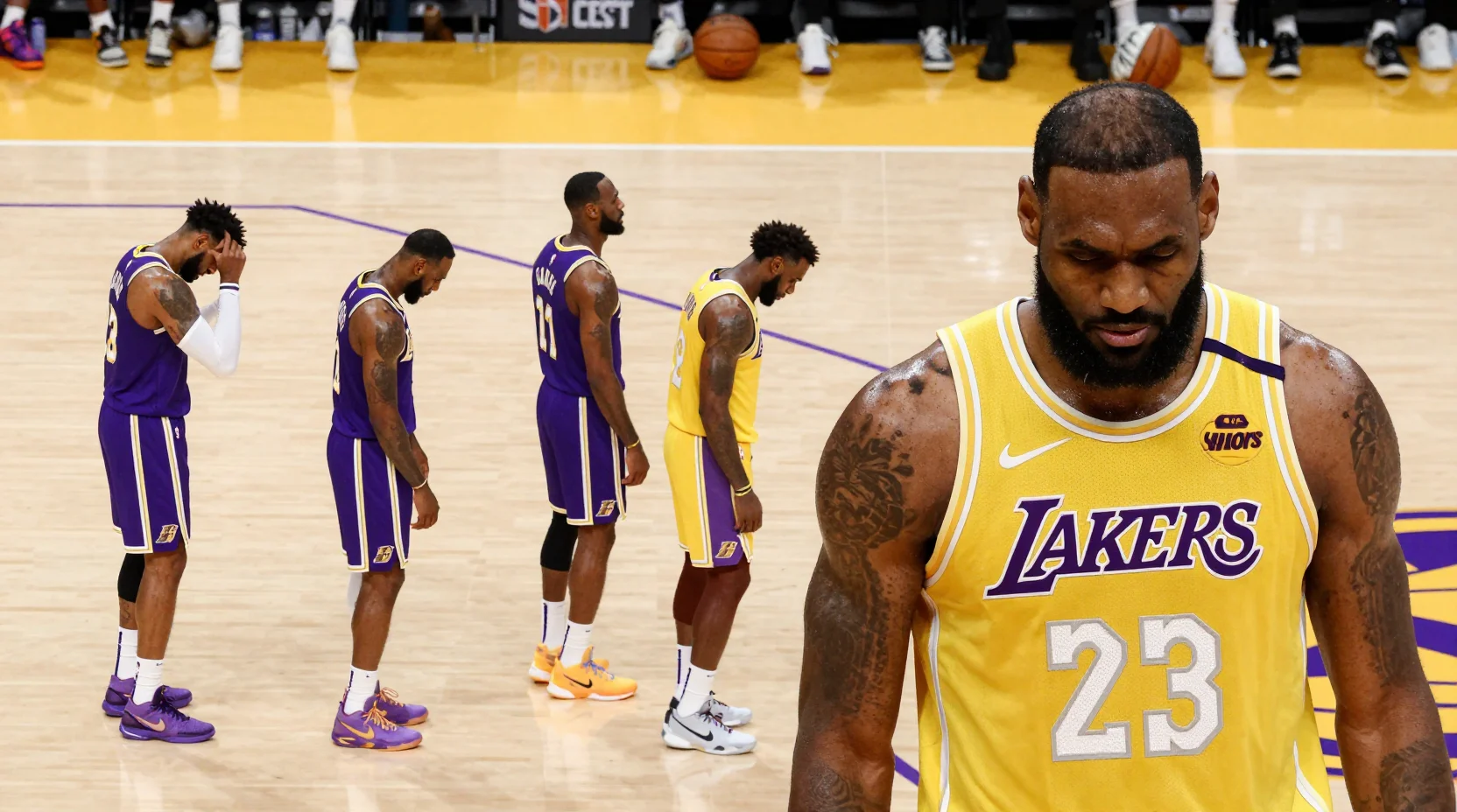 Lakers vs Clippers intra-city rivalry visualization showing contrasting team momentum and psychology