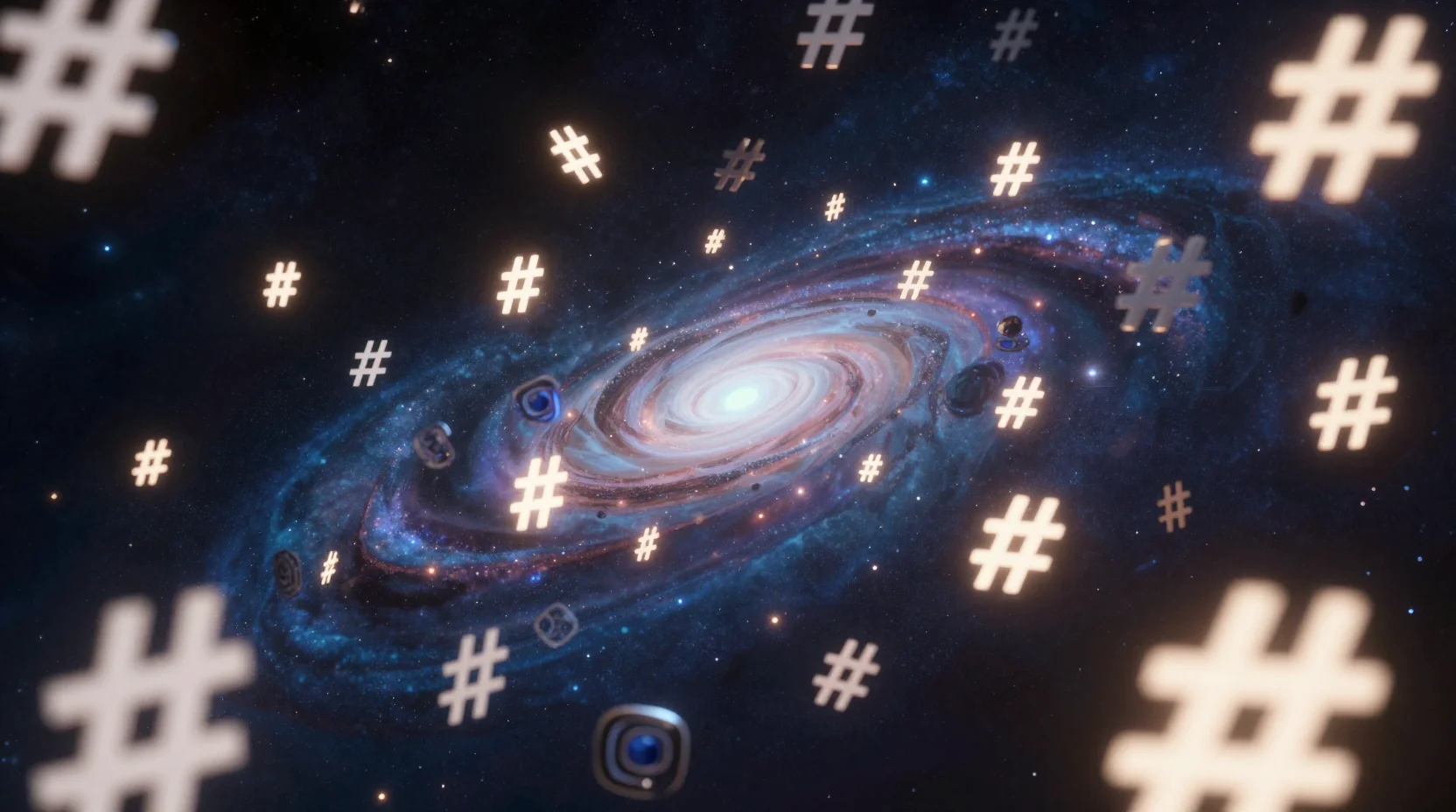 Digital visualization of social media hashtags and prediction markets