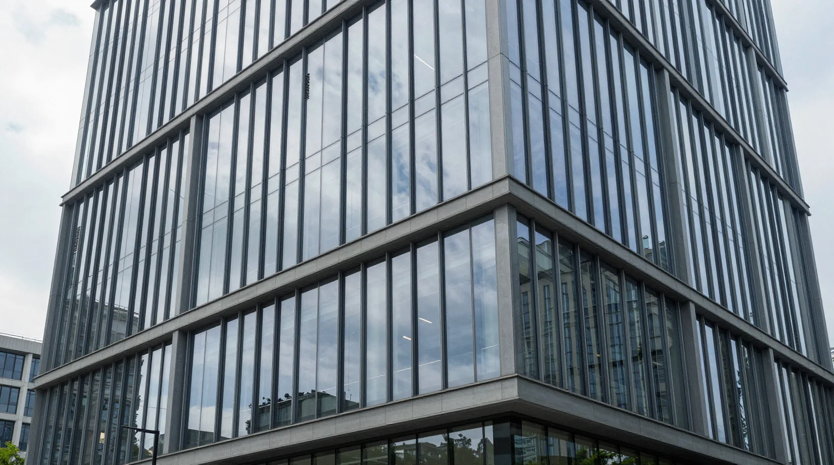 Modern office building representing life science and technology real estate