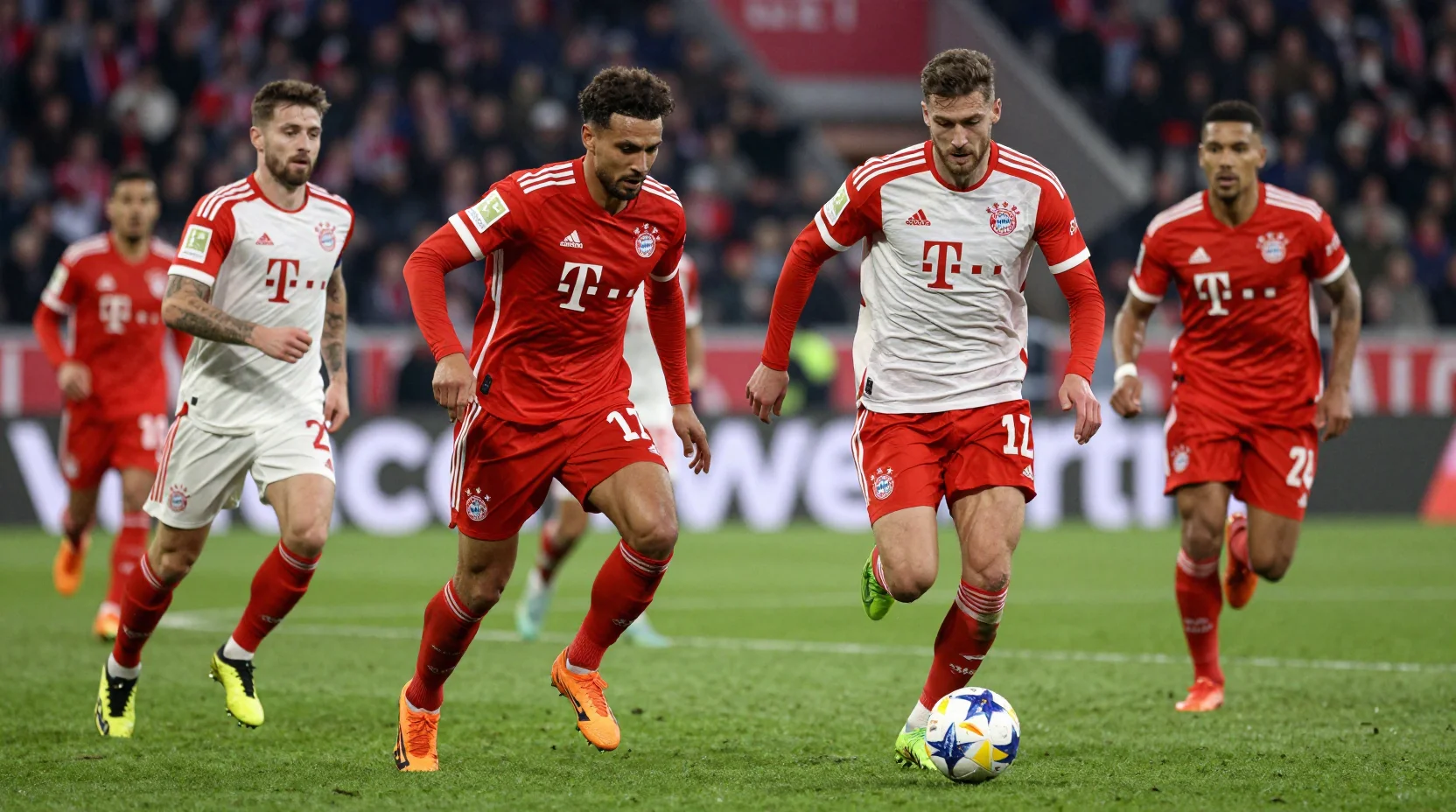 Bundesliga football scene illustration