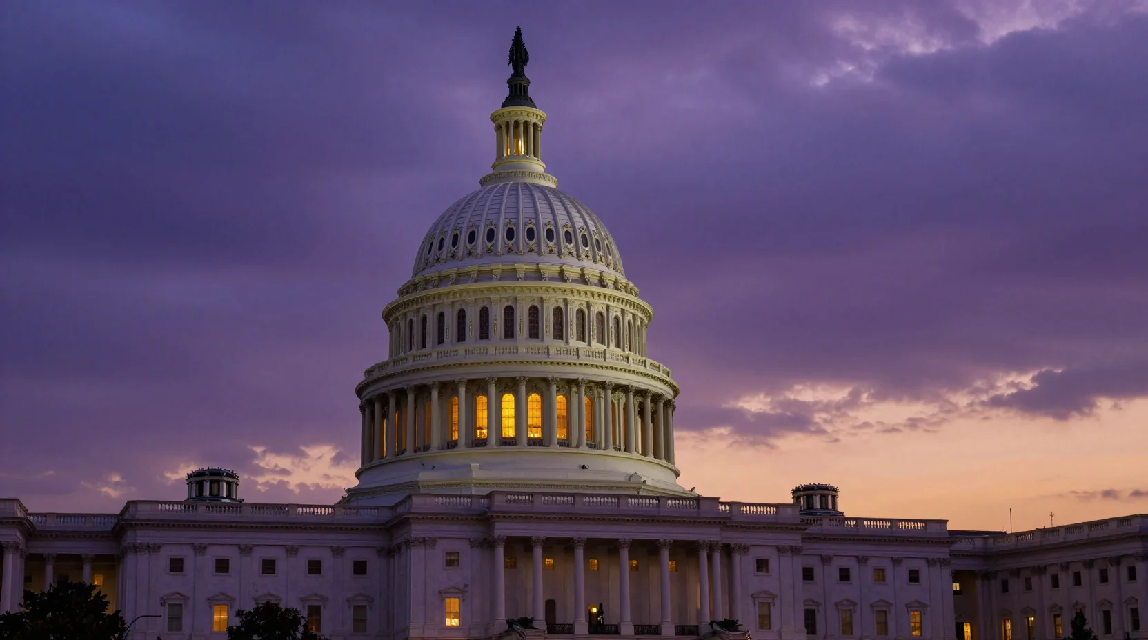 The United States Capitol building at dusk, symbolizing the approaching government shutdown deadline