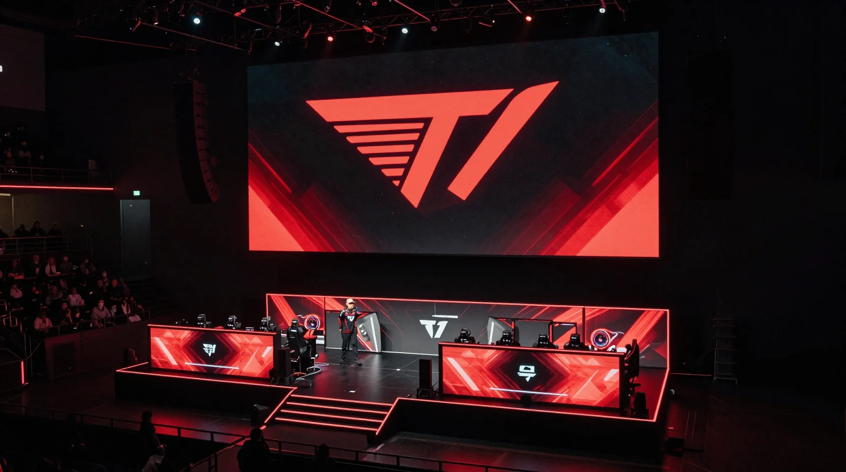 T1 esports arena competition scene