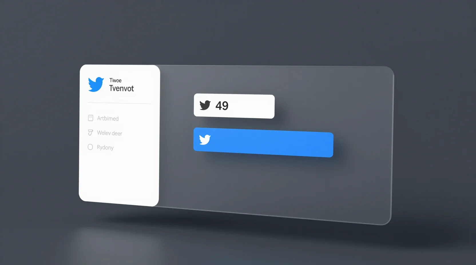 Social media dashboard showing tweet counter approaching threshold