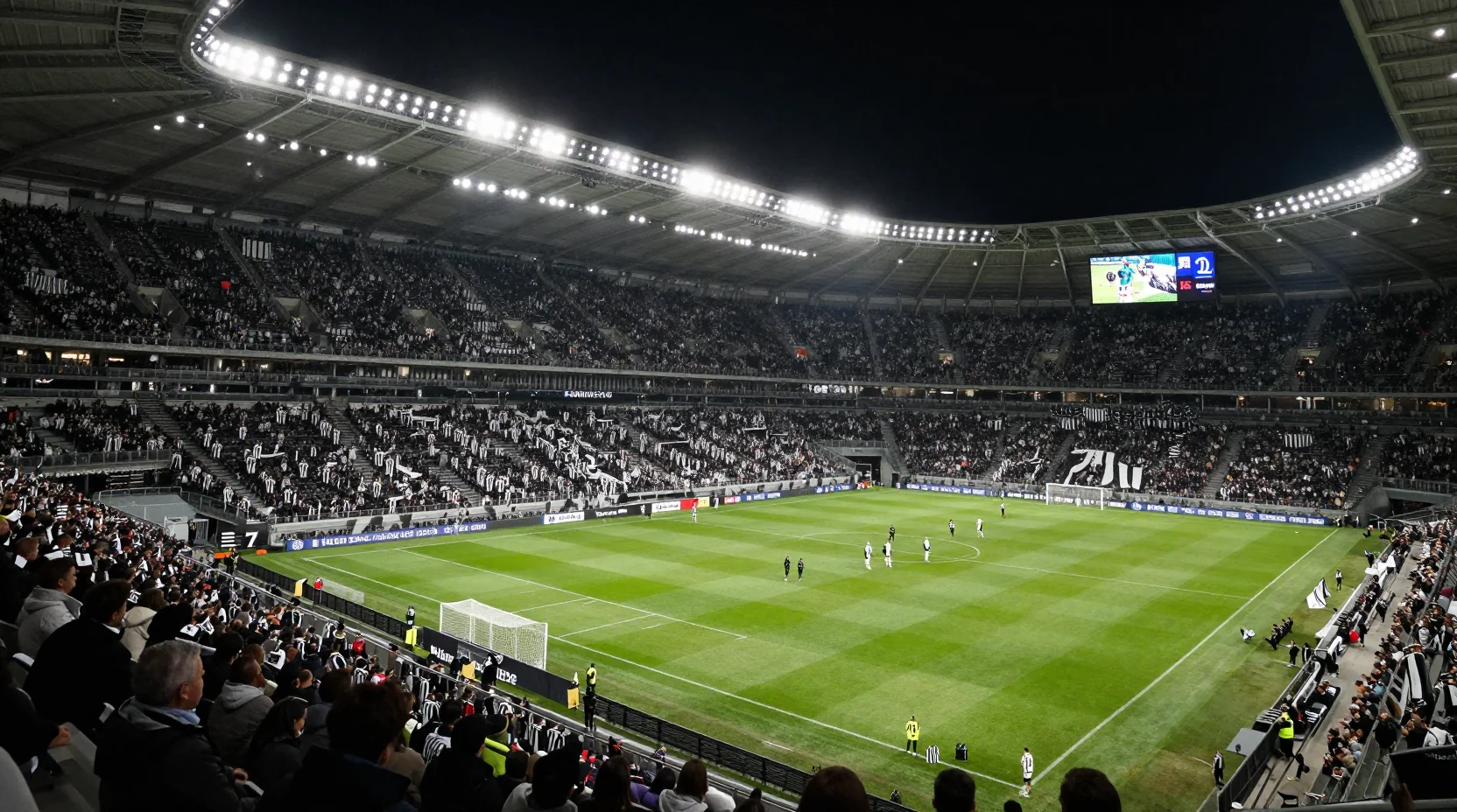 Allianz Stadium atmosphere for Juventus vs Napoli Serie A fixture