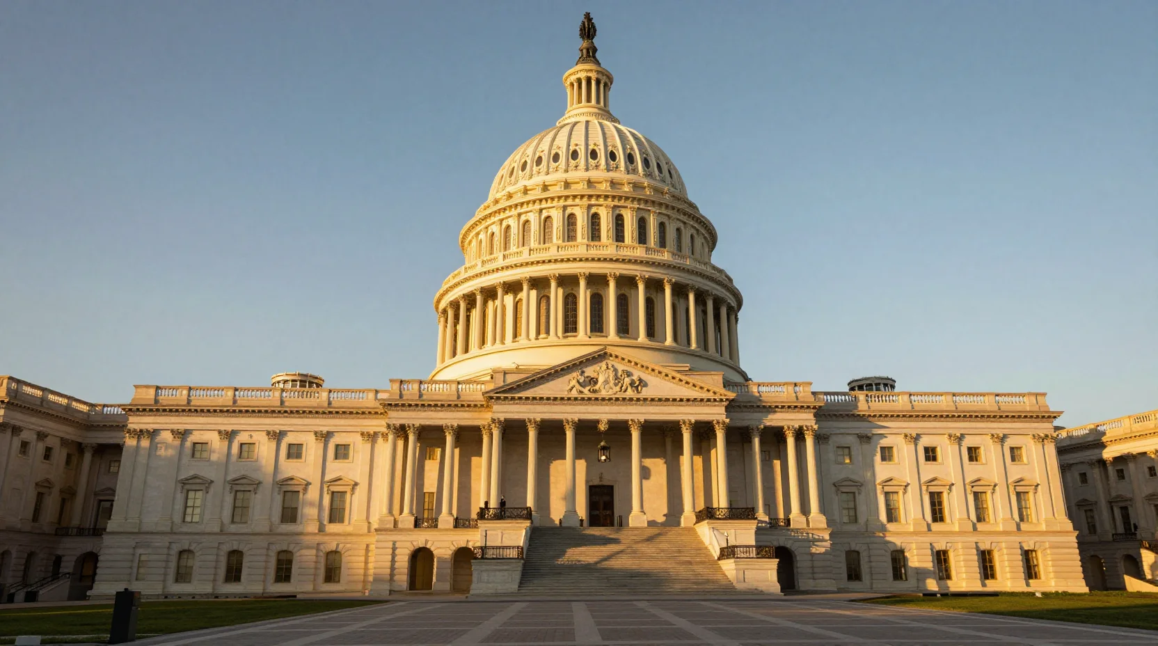 United States Capitol building at golden hour representing the weight of foreign policy decisions