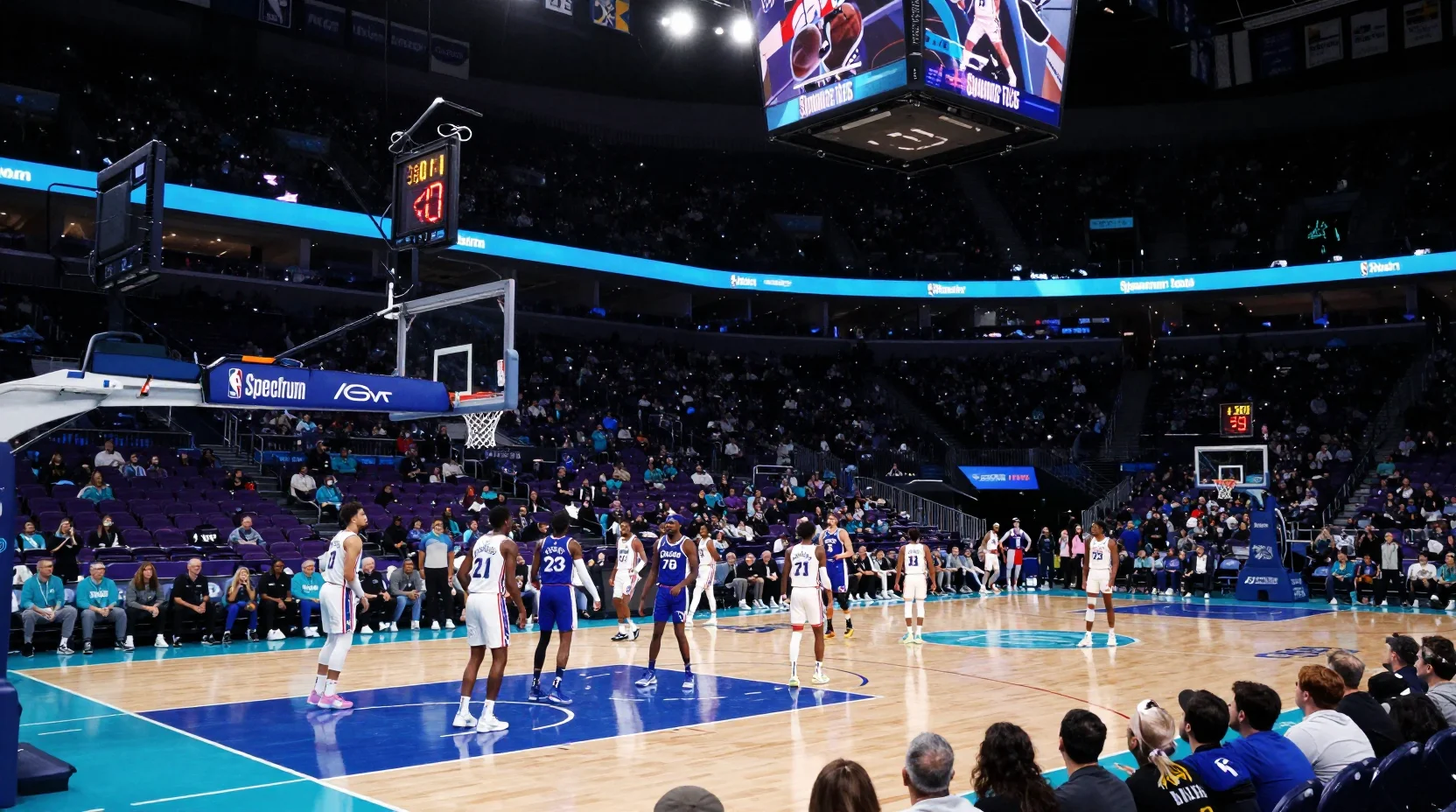 NBA game at Spectrum Center