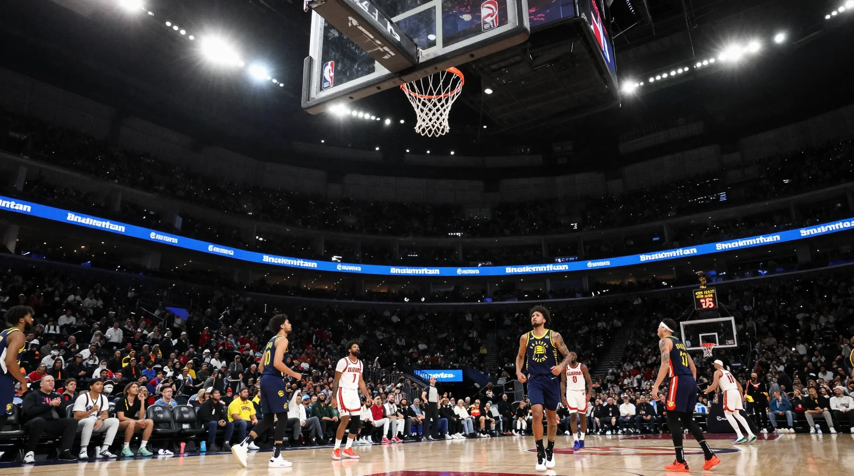 Pacers vs Hawks NBA game illustration