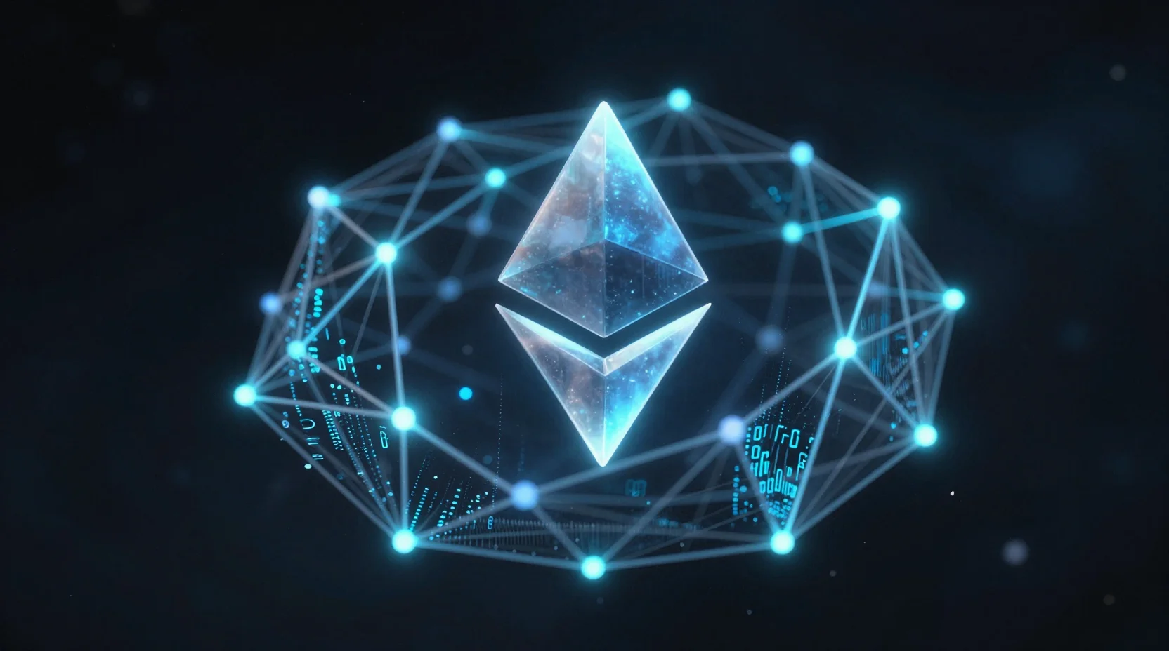 Ethereum market network visualization showing bearish sentiment