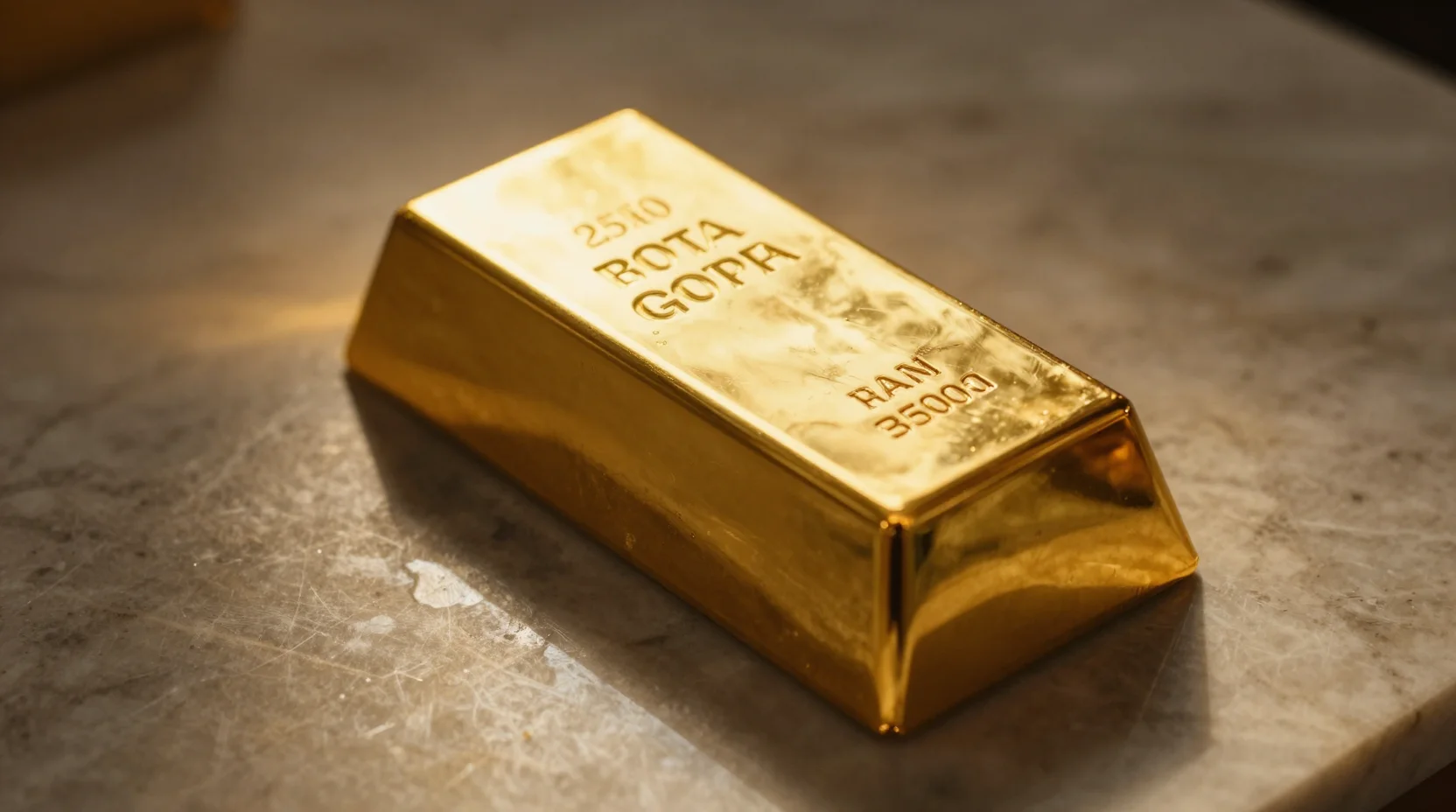 Gold bar representing safe-haven asset amid uncertainty