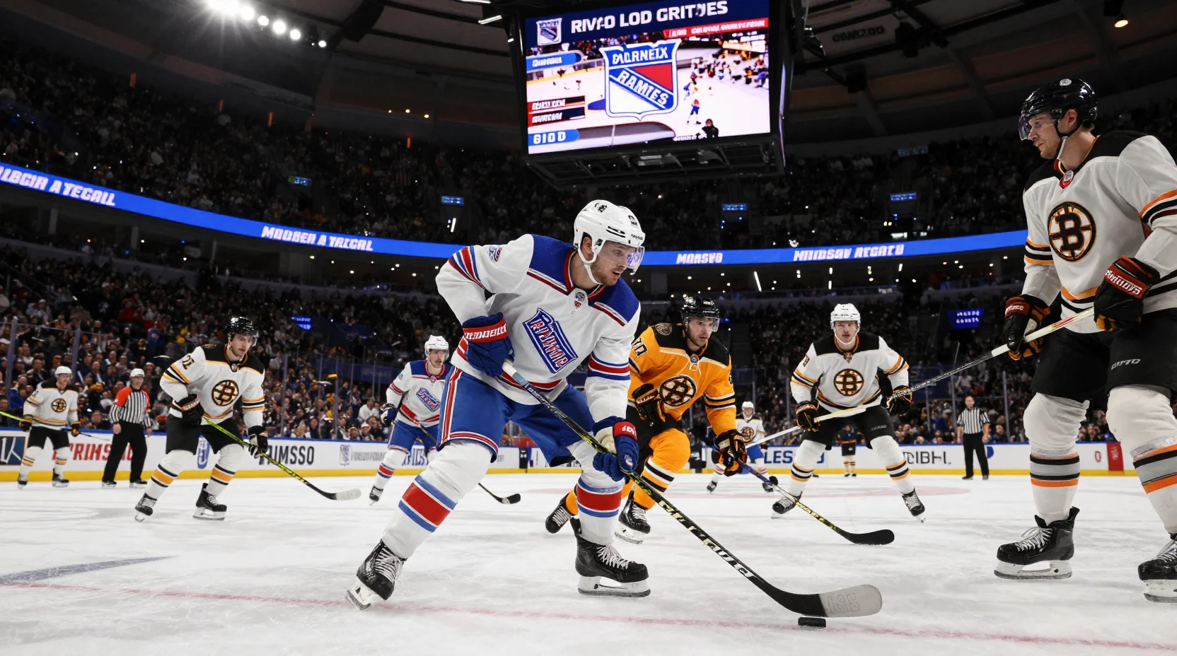 Intense Rangers-Bruins matchup at Madison Square Garden
