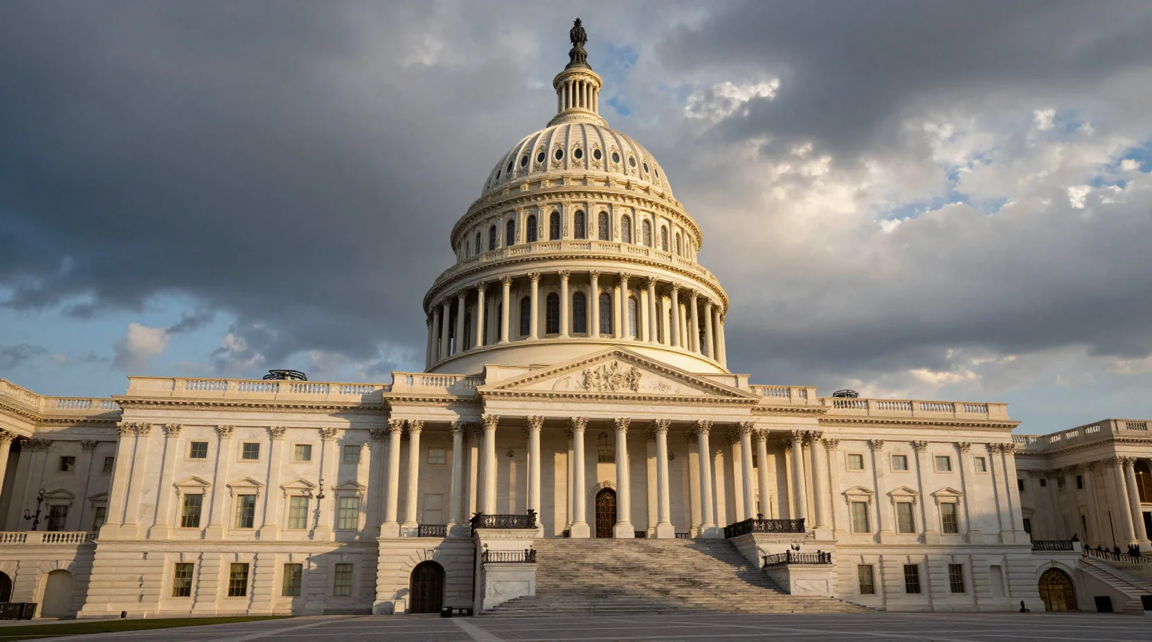 United States Capitol building at golden hour