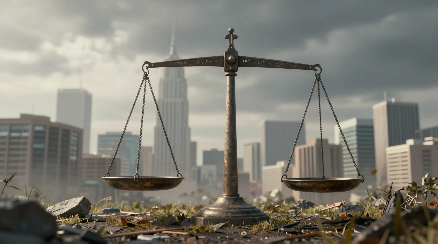 Three monumental corporate headquarters towers representing Apple, Microsoft, and NVIDIA interconnected by streams of golden capital flow