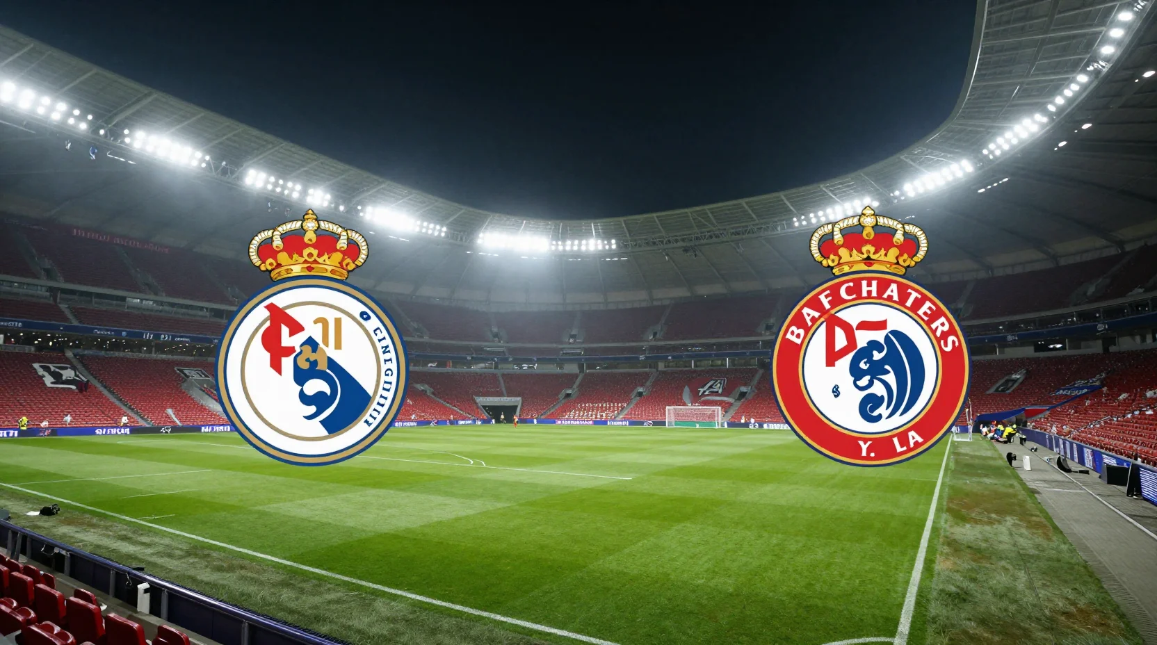 Dramatic Champions League night match scene at Estádio da Luz