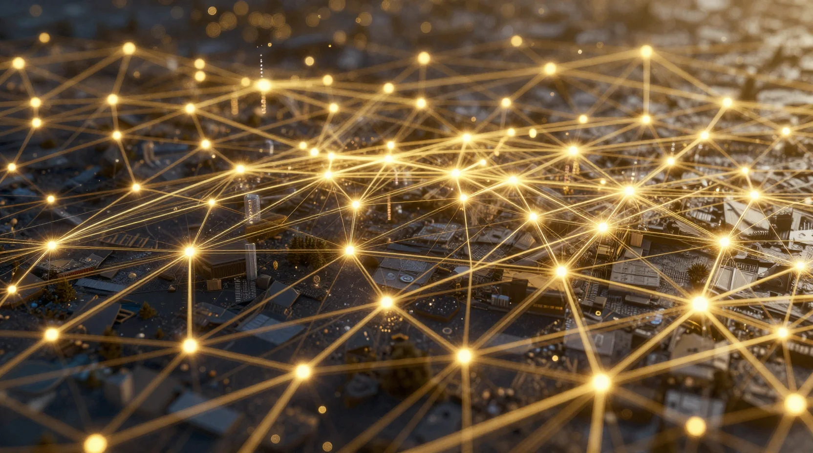 Solana blockchain digital network visualization