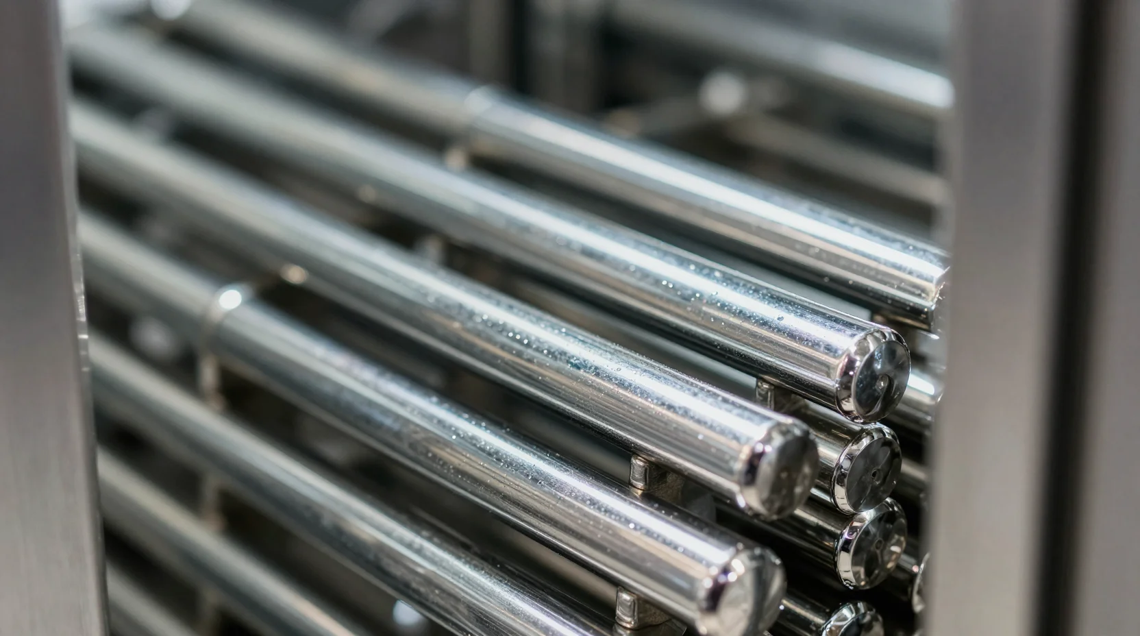 Silver bars in secure vault