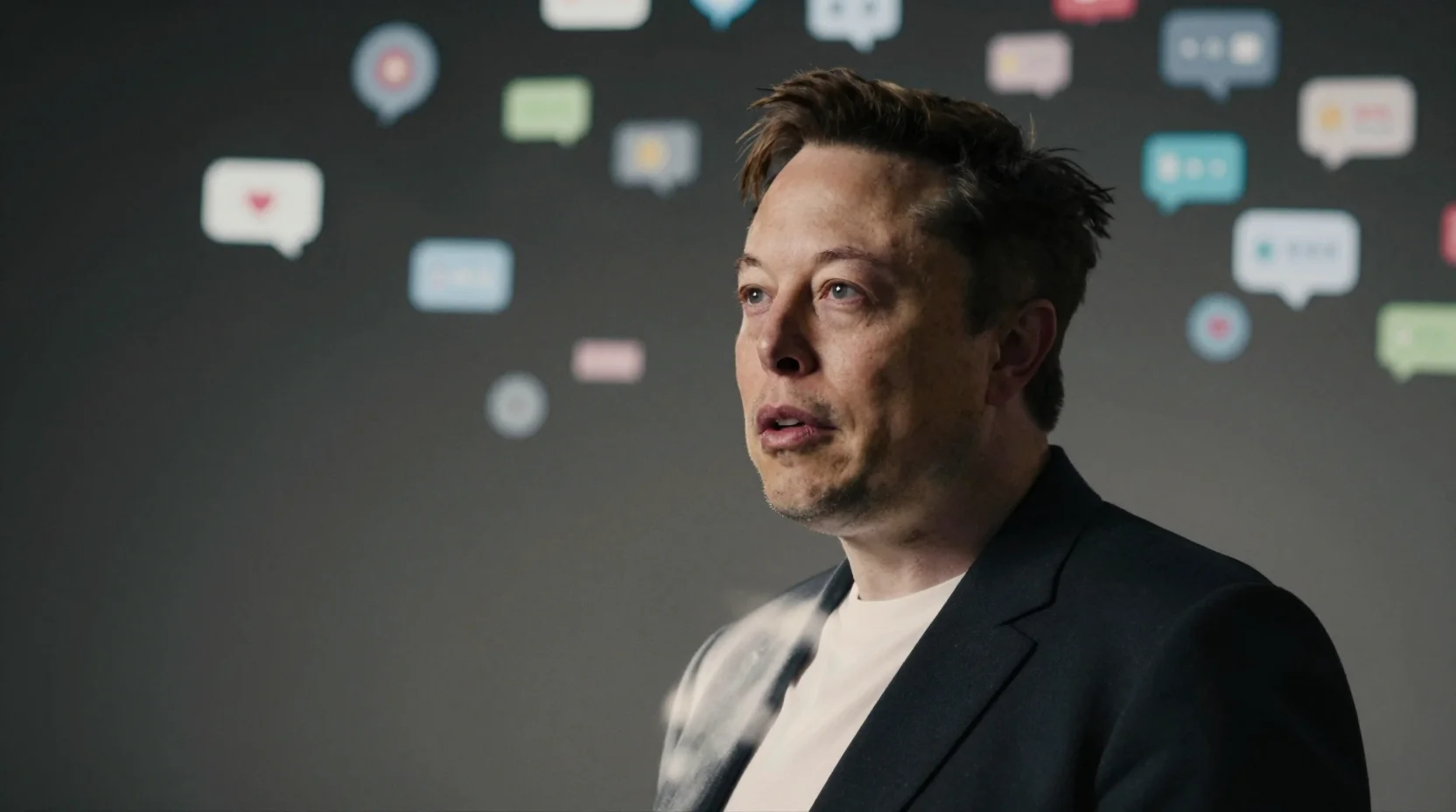 Visual representation of Elon Musk's Twitter activity patterns