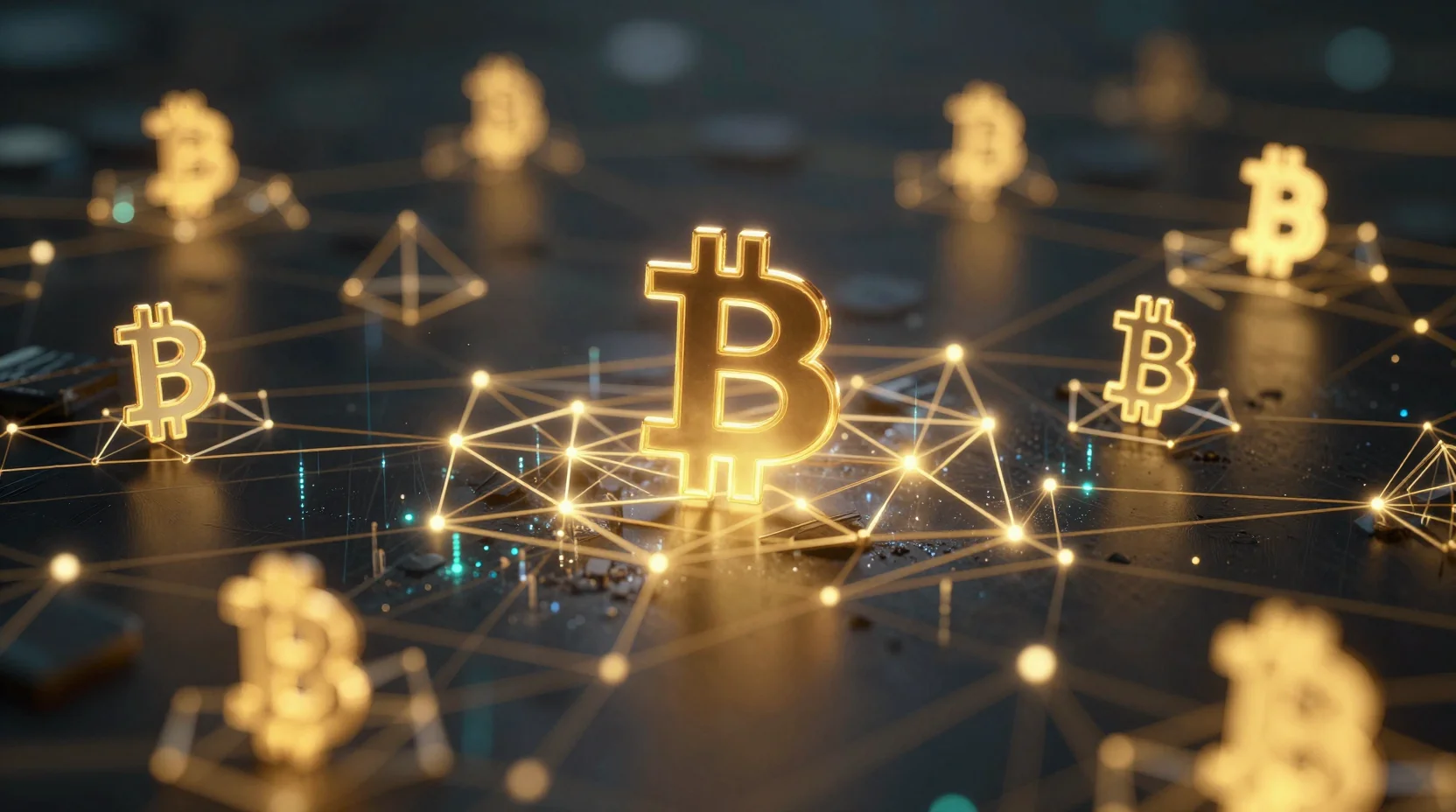 Digital Bitcoin landscape in cosmic space