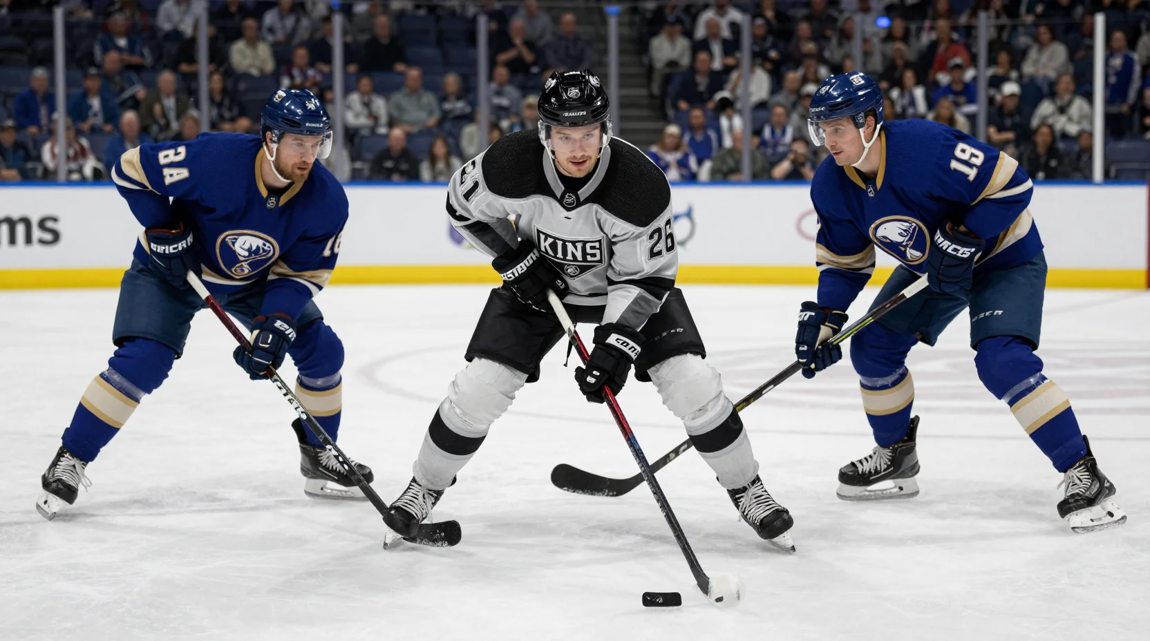 Los Angeles Kings vs Buffalo Sabres - NHL game illustration