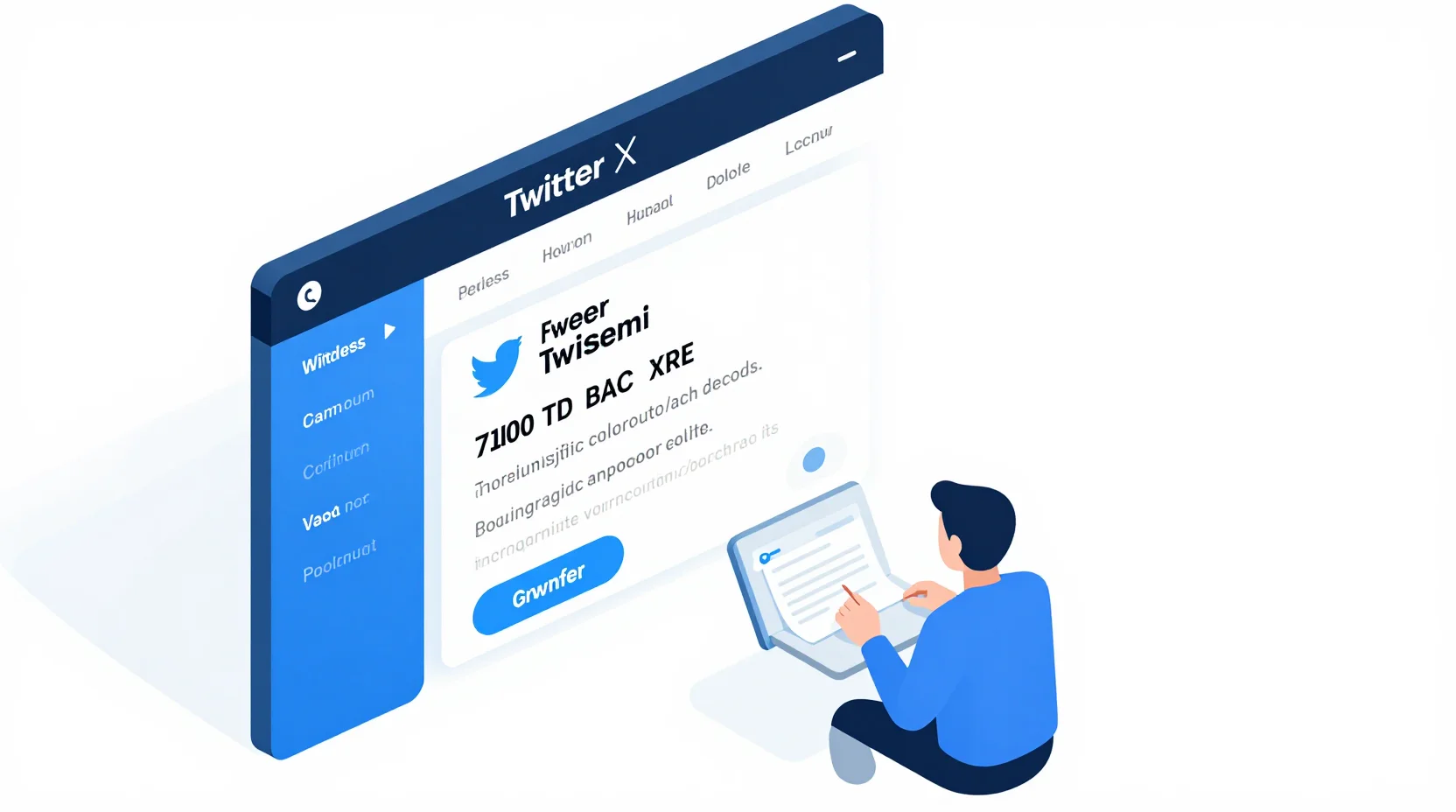 Late reinforcement: Analytics dashboard showing projected tweet count falling short of 300 target