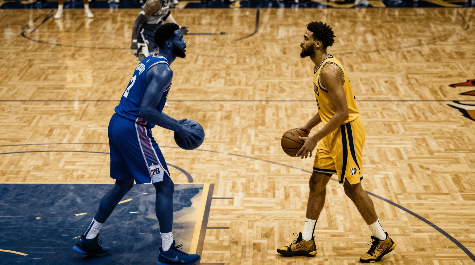 Visual overview of 76ers vs Pacers NBA matchup