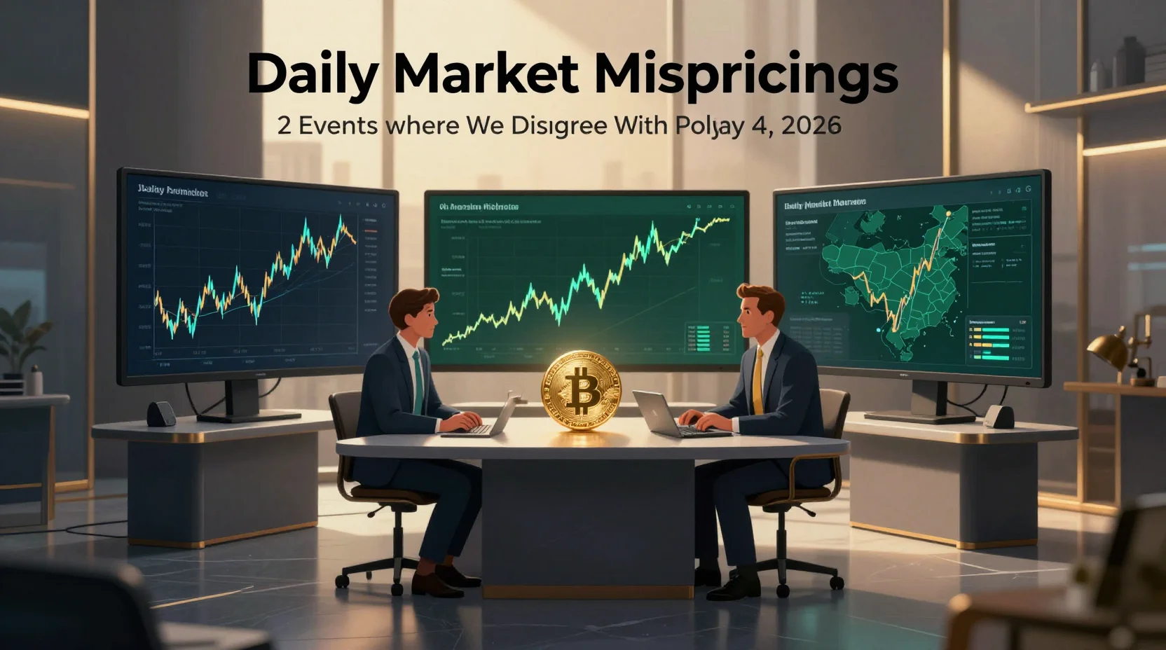 Daily Market Mispricings: 2 Events Where We Disagree With Polymarket β May 4, 2026