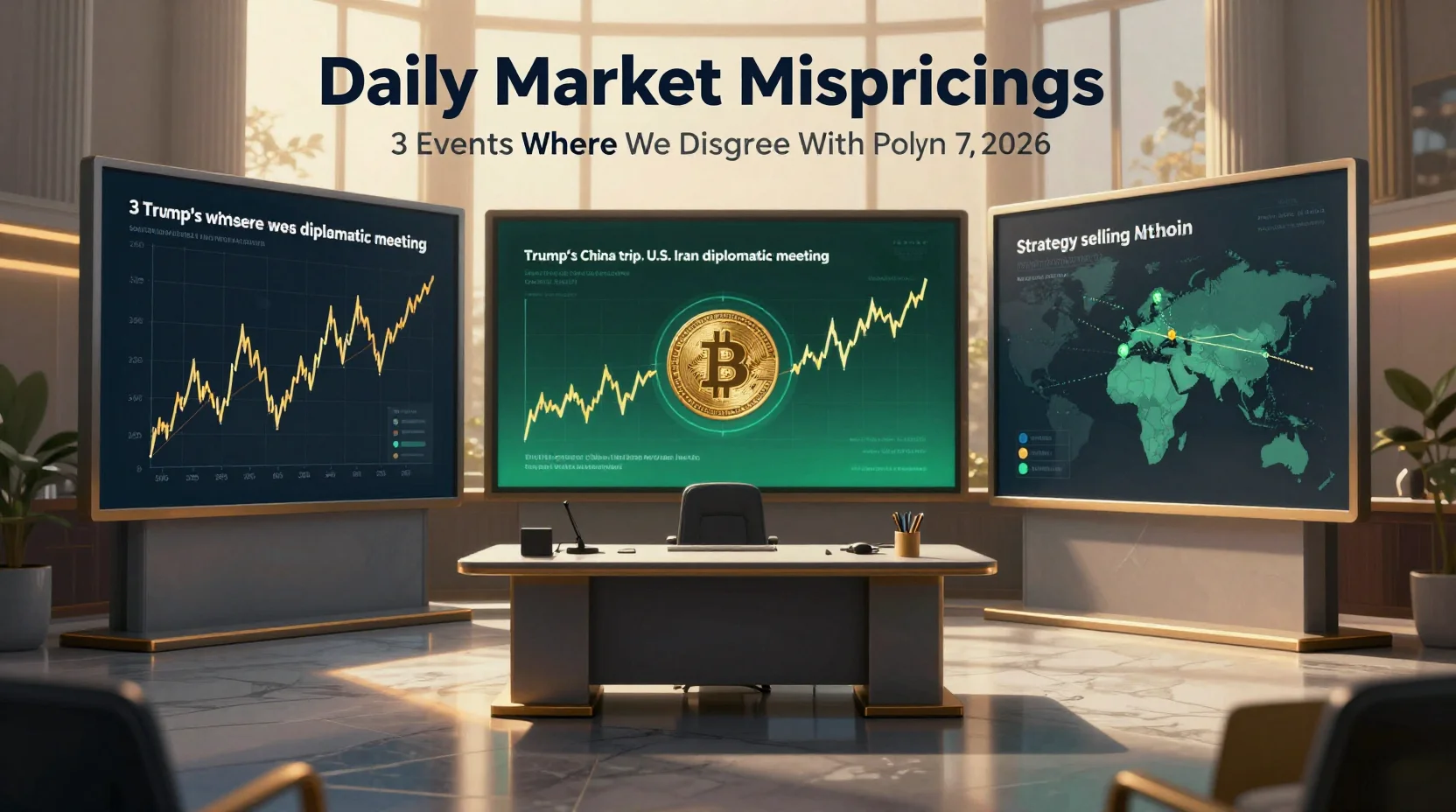 Daily Market Mispricings: 3 Events Where We Disagree With Polymarket β May 7, 2026