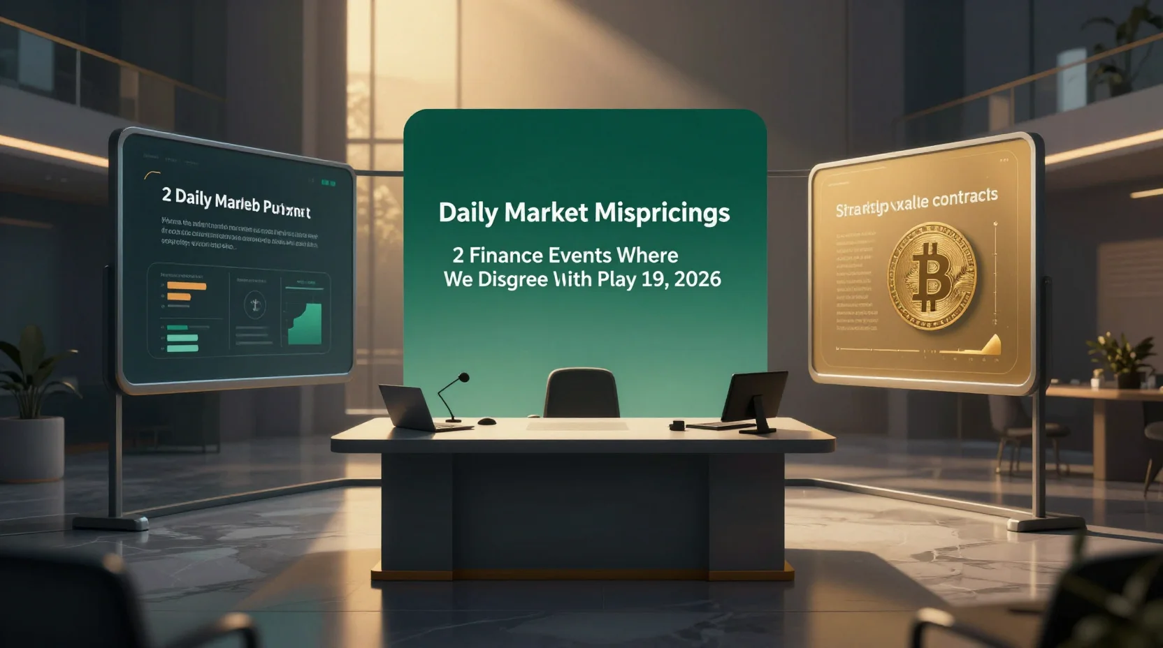 Daily Market Mispricings: 2 Finance Events Where We Disagree With Polymarket β May 19, 2026